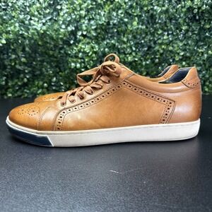 Robert Graham Men's Brown Leather Sneaker Size 10